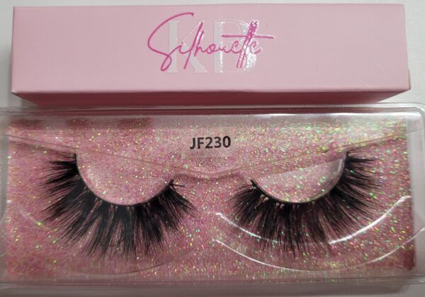 JF230 3D False Eyelashes Mink Natural Extension with Adhesive