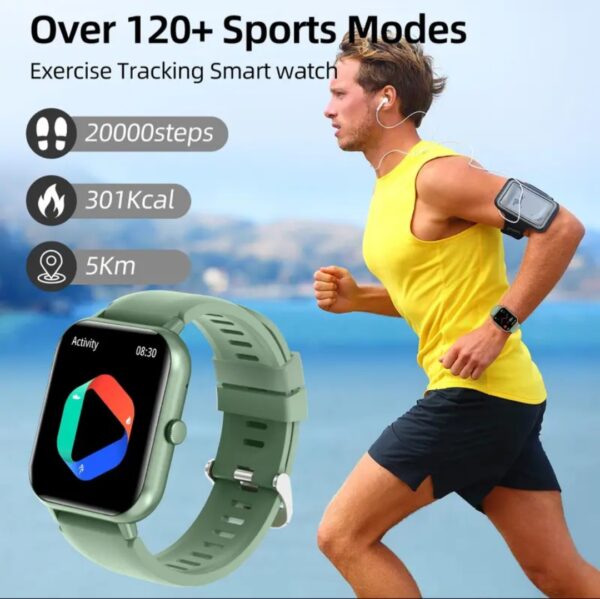 Smart Watch for Men Women - Answer/Make Calls/Quick Text Reply/AI Control, 1.83" for Android Phones iPhone Samsung Compatible IP67 Smartwatch Fitness Tracker Heart Rate Blood Oxygen Sleep Monitor/BLACK - Image 5